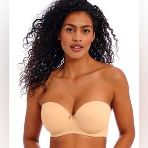 Freya Deco Moulded Strapless Bra - Nude - 34J